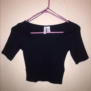 H&M crop top black